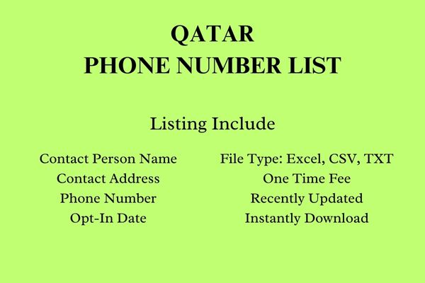 Qatar phone number list