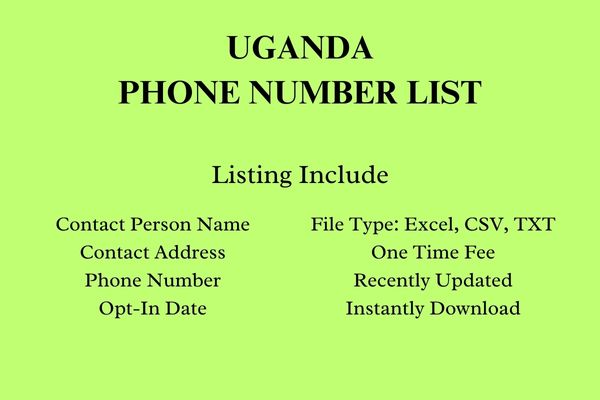 Uganda phone number list